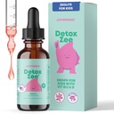 JoySpring DetoxZee Zeolīta pilieni bērniem – Clinoptilolīts ar vitamīnu D3 un Cyanocobalamin vitamīns B12 – Dabīgs Berry Flavor Šķidrums - 30 Kalpo