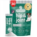 PetCultures Hip & Joint TriBiotic Pulveris, Pārtikas Topper Papildinājums Atbalsta Suns Mobilitāte ar probiotiku, prebiotiku un postbiotiku Plus Glikozamīns un hondroitīns - Ražots ASV