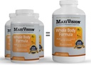 MaxiVision® AREDS 2 Visa ķermeņa formula - AREDS 2 Acu vitamīni w/Luteīns un Zeaksantīns - makulārajam atbalstam - acu papildinājumi acu celmiem - 360 kapsulas skaits (360 kapsulas 1 pudele)