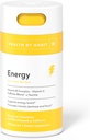 Veselība ar dzīvotnes enerģijas papildinājums (60 kapsulas) - Natual kofeīns B & C, Vitamīni B & C, atbalsta enerģijas līmeni, veicina garīgo modrību un fokusu, Vegan, non-GMO, bez cukura (1 iepakojums)