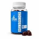Ashwagandha Gummies Jauktas Berry KSM-66, Lion's Mane, Vitamīnu-D, Non-GMO, Gluten-Free, Želatīns bez & Kosher (60 Skaits (1. iepakojumā))