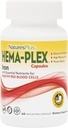 NaturesPlus Hema- Plex Dzelzs - 60 Ātras iedarbības kapsulas - 85 mg Helētas dzelzs + vitamīns C & Bioflavonoids veselīgas sarkanās asins šūnas - Vegan, bez glutēna - 30 Kalpo