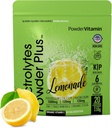 Pulveris Vitamīna elektrolītu pulveris Plus (20 Kalcijs) Lemonāde Elektrolītu Pulveris, Nē Maltodekstrīns, Keto, Cukurs nesatur, Pink Himalaju Sāls, 1000mg Kālija,120mg Kalcijs,120mg Magnija,Hidrācijas pulveris
