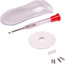 Apex stiklu remonta komplekts - Eyeglass Repair Kit with Small Screwdriver, Eyeglass Skrūves, Magnifying Glass, Skrūvju Guide, & Storage Pouch - Universal Eyeglass Repair Kit lasīšanas stikliem un saulesbrilles