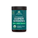 Ancient Nutrition Super Greens Pulveris, Organic Superfood Pulveris ar probiotikām Ražots ar Spirulina, Hlorella, Matcha, un Gremošanas enzīmi, 25 Servējumi, 7.05oz