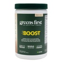 Greens First Boost - augu bāzes proteīns & līdzsvarots uzturs - Superfood Shake Mix - Nav kviešu vai sojas - bez piena - Vegan - franču Vanilla, 12.06 oz.