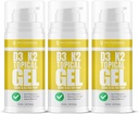 D3 vitamīns K2 Maksimālais stiprums Topiskais gels - 15000+ SV uz vienu sūkni - Sunshine Vitamīns - atbalsta kaulu un locītavu veselību, Imūnsupport - viena mēneša piegādes