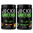 Jocko Fuel Greens pulvera paka - Greens & Superfood pulveris veselīgai zaļām sulām - Keto Friendly with Spirulina, Chlorella, Gremošanas enzīmi, & Probiotikas - 60 Kalpo