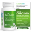 NatureCity True-Curcumin Turkmenis Papildinājums -- Non-GMO Tumeric un Curcumin 500mg Curcuma Kapsulas Vitamīnu piedevas - Līdz 700% Absorbcija (30 Dienas Piedāvājums) Palielināts