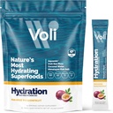 Voli Elektrolīti Pulvera paciņas Nav pievienots Cukura Elektrolītu Dzēriens Sajaukums Hidratēšanai - Keto & Gavējot Draudzīgi, Dabas Superfoods & Minerals - Passionfruit, 15-Count