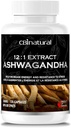 CBIdatural Ashwagandha 12:1 ekstrakts 500mg (6000 mg ekvivalents) – Enerģētika, Vitality & Men's Wellness Support – 120 Vegan kapsulas, 4 mēnešu piegādes