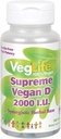 VegLife Augstākā Vegan D Vegan Tablet, 2000 iu, 100 grāfs