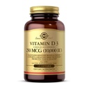 Solgar vitamīns D3 (holekalciferols) 250 MCG (10 000 SV), 120 softgeli - palīdz uzturēt veselīgus kaulus un zobus - Imūnsistēmas atbalsts - neĢMO, lipeklis / piena bez piena - 120 Servējumi