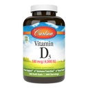Carlson – D3 vitamīns 4000 SV (100 μg), Imūnsupports, kaulu veselība, muskuļu veselība, holekalciferols, D vitamīna piedevas, D3 vitamīns Mīkstie gels, 360 softgeli