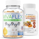 Terraform Uzturs Kopējais Relief Combo Pack – Vivaflex Plus Turmeric Curcumin ar ingver – Labākie papildinājumi kopīgu un ceļa atvieglojumu – 1 mēnesis Piedāvājums