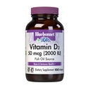 Bluebonnet vitamīns D3 2000 SV Dārzeņu kapsulas, 100 skaitīšanas kapsulas (1. iepakojums)