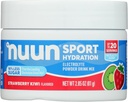 Nuun Sport Elektrolītu pulveris dzēriens Sajauciet ar magniju, kalciju, kāliju, hlorīdu un nātriju, zemeņu Kiwi Flavor, bez glutēna un veganu, līdz 20 Kalpojumiem