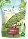 Pārtika dzīvdzemdētai Organiskajai kviešuzāļu pulverim, 4 Ounces – ne-GMO, ne-Leaf, jēlprodukts, ne-Izstarots, tīrs, vegān-pārtikas produkts, neiesaiņots, salds, bagāts ar Fiber, hlorofilu, taukskābēm un minerālvielām