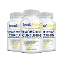 Research Verified Turmeric Curcumin - ar BioPerine, Kurkumīna C3 komplekss - Vegan - Ražots ASV - 180 Kapsulas - Ražots ASV