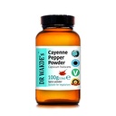 DR WAKDE's Cayenne Piparu pulveris (Capsicum frutescens) - 100g (3.5oz) - tīrs, jēls un žāvēts pulveris - Ayurvedic Herb - Vegāns -