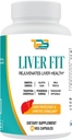 Aknas Fit י Aknu tīrīt, Detox & Remont Formula - Dabīgs aknu atbalsta papildinājums ar pienu Thistle Extract, Phylanthus Amarus Extract, Picrorhiza Kurrora Extract, 60 kapsulas