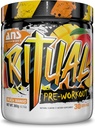 ANS Performance Ritual Pre Workout (30 Servings, 12,7 oz) - Complete Preworkout Formula - Enerģija, Fokuss, & Stiprība - Palielināt jaudas izvades & Workout Volume - Izturība un izturība (Peach Mango)