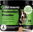 Pet Honesty All-Natural Probiotic & Ķirbju Pulveris Suņu Papildinājums - Prebiotikas, Probiotikas, Fermenti & Antioksidanti veselīga Gut Flora, Gremošanas & Immunity (90 Scoops)