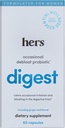 Hers Digest Papildinājums - Sieviešu Probiotikas Papildinājums Uzpūšanās - Atbalsta Veselīga Gremošana - Veģetārietis - 60 Kapsulas