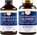 WINDSOR BOTANICALS Lactobacillus Salivari Probiotikas un IBS Gut Veselības papildinājumi - Mutes un Gut atbalsta paka
