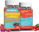 2 Iepakojums Berberine Gummies 1200mg ar Ceylon Cinnamon 200mg, Milk Thitle Extract & Turmeric, Vegan Berry Flavor, Non-GMO, Želatīns-Bez glutēna, 120 Skaits