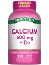 Dabas patiesība Kalcijs 600mg ar D3 vitamīnu 250 Caplets 