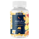 SOHM Amla un Ashwagandha Gumies, individuāli wrapped, atbalsta veselīgu imūno veselību, samazināt infekcijas -Ashwagandha Gummies sievietēm un vīriešiem Vegetarian(Pineapple,Mango)