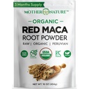 Organisks, jēls Peru sarkans maka saknes pulveris – Premium USDA Sertificēts, Hormonu balanss sievietēm, Dabas enerģija, Mood Support, Non-GMO, Vegan Superfood, 16oz