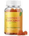 Kurkumas gumijas ar melno piparu iekaisums, kurkumas un ingvera papildinājums imūno locītavu atbalstam, bez cukura kurkumas Ingvera gumijas pieaugušajiem Vegan Non-GMO