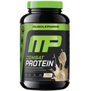MusclePharm Combat Protein Powder, Vanilla Flavor, Kurināmais Muskuļi Produktīviem Trenažieriem, 5 Olbaltumvielas Avoti Tostarp Sūkalu Olbaltumvielas Izolāts & Olu Albumīns, Bez lipekļa, 2 Lb, 25 Kalpo