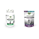 VetriScience Suņu Plus multivitamīns suņiem, 90 tabletes un Omega Plus Advanced Ādas papildinājums suņiem, 40 košļājamās rotaļlietas