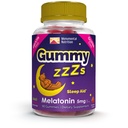 Gummy ZZZs Melatonin - Miega Gummies 5 mg - Zemeņu Flavor - 90 Grāfis - Vegan-Draudzīgi, Želatīns un lipeklis - Halal un Kosher Sertificēts - Nakts Gumijas vīriešiem un sievietēm