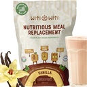 WitiWiti Vegan Maleal Replacement, Vanilla - augu izcelsmes olbaltumvielu pulveris 23g - Superfood, Zaļumi, Prebiotikas, Vitamīni un minerālvielas - bez piena un glitēna - visi vienā krata sievietēm un vīriešiem, 15 Svgs