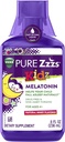 VICKS PURE Zzzs Kidz, šķidrā melatonīna miega palīglīdzeklis bērniem un bērniem, palīdz jūsu bērnam krīt Asleep dabiski, zemu devu Melatonīns, Berry Flavored, 8oz