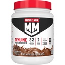 Muskuļu piens Genuine Olbaltumvielu pulveris, Šokolāde, 1.93 Dzērieni, 13 Servējumi, 32g Olbaltumvielas, 2g Cukura, Kalcijs, Vitamīni A, C & D, NSF Sertificēts sportam, Energizing Snack, Iepakojums May Vary