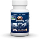 Avots Dabas Miega zinātne Melatonīns 1 mg, 100 Orange Flavored Lozenges