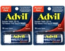 2 Iepakojums ar kabatas iepakojumu Advil Pain Reliever / Drudzis Reducētājs Ibuprofēns 200 mg - 10 apvalkotās tabletes PER iepakojumā (20 tabletes kopā)