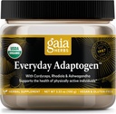 Gaia Herbs ikdienas adaptogēns pulveris - palīdz nodrošināt enerģijas atbalstu un uzturēt veselīgu stresa līmeni fiziski aktīva - ar Maca saknes, Cordyceps, Ashwagandha & More - 3.5 Oz (38 dienu piegādes)