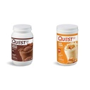 Quest Nutrition Chocolate Milkshake Protein Powder, 22g Olbaltumvielas, 1g Cukurs, zems Karbs, bez lipekļa, 3 mārciņa, 43 Pasniedz un sālīta karameļu Olbaltumvielu pulveris; 26g Olbaltumvielas; 1g Cukurs; Zems Karb; Bez lipekļa