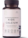 Verem Palak Piezīmes: Kids Kalcijs ar vitamīnu D3, K2 un magniju -- Nē Košļājamie cukurs -- 60 košļājamās vielas
