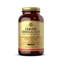 Solgar 1300 mg Omega 3-6-9, 120 Softgels - Zivju eļļa Papildinājums - Atbalsts locītavu un ādas veselībai - Ietver Linsēklas un graudaugus - Satur EPA & DHA Omega 3 Taukskābes - 40 Servējumi