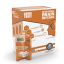 Cover Three Brain Defense Omega 3 Zivju eļļa, Uztura smadzeņu papildinājums ar kurkumīnu, Uridīnu, Orange Šķēle Šķidra Omega 3 DHA EPA formula, Nootropais papildinājums sportistiem