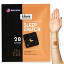 Klova Melatonīna-bezmiegs Patches pieaugušajiem ) Dabīgs Miega Pabalsts ar Ashwagandha, Valerian, GABA & L-Teanine ) Fall Asleep Ātrāk, Stay Asleep Ilgāk & Wake Atsvaidzināts ) 28 Patches