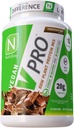 NutraKey V-Pro, jēlaugu olbaltumvielu pulveris, Organisks, vegans, zems ogļhidrātu saturs, bez lipekļa ar 20 g proteīna (šokolādes) 2-putns