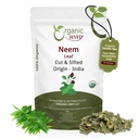 Organiskais ceļš Neem Leaf Cut and sifted -- Ārstniecības tēja -- Premium Neem Leaf -- USDA Sertificēts --- neĢMO un bez glutēna -- Izcelsme - Indija (16 oz - 1 mārciņas)